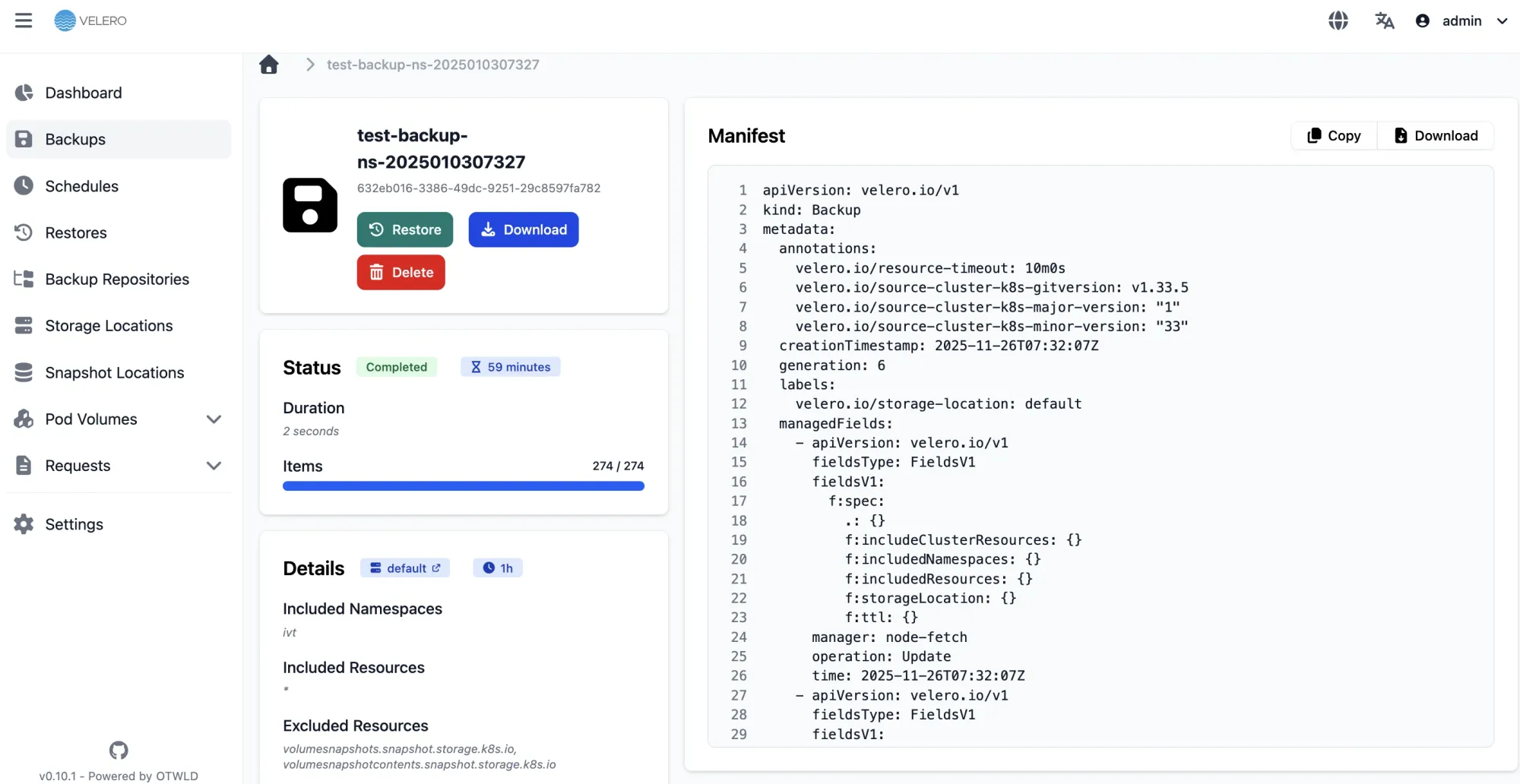 VeleroUI: Backup & Restore Solutions for Kubernetes