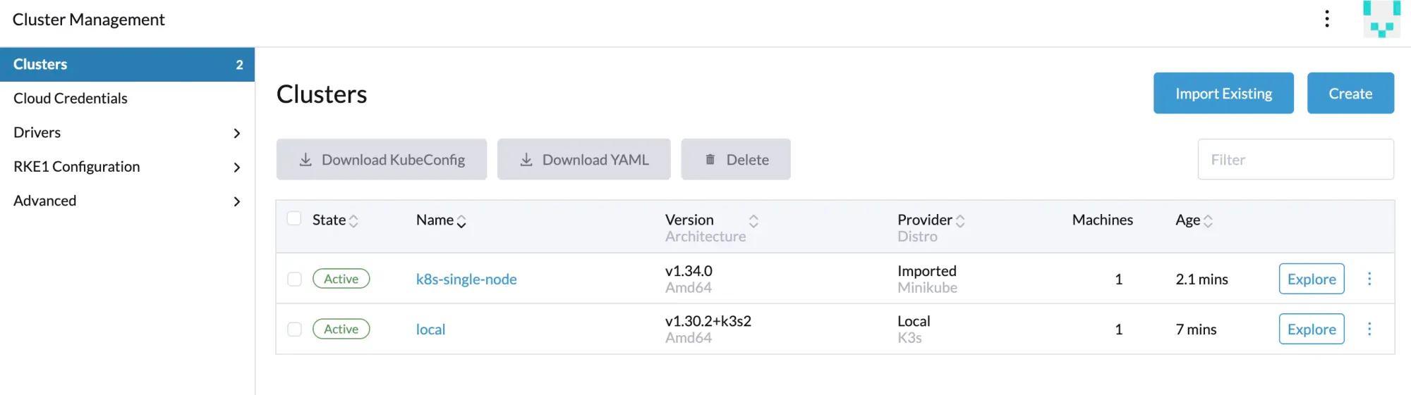 byamri.com | Clusters Status